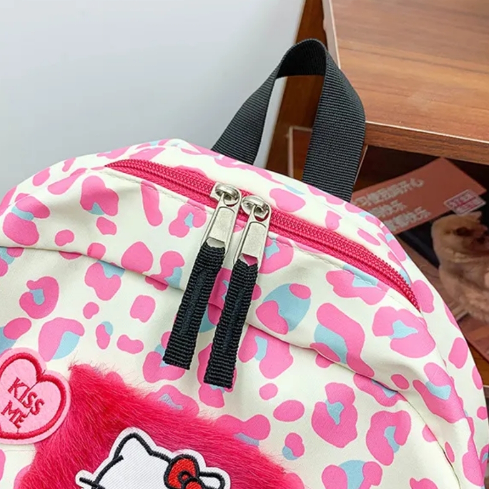 🆕 Hello Kitty Leopard Print Backpack 🎒 - Picture 6 of 12